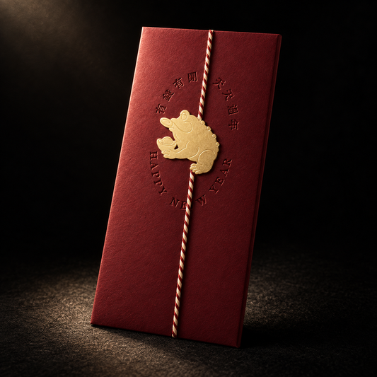 吉兆隨行書籤紅包｜金蟾聚寶